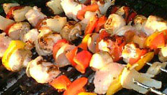 vegetable kebabs
